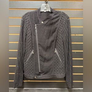 Willow & Clay Black Laser Cut Moto Jacket S